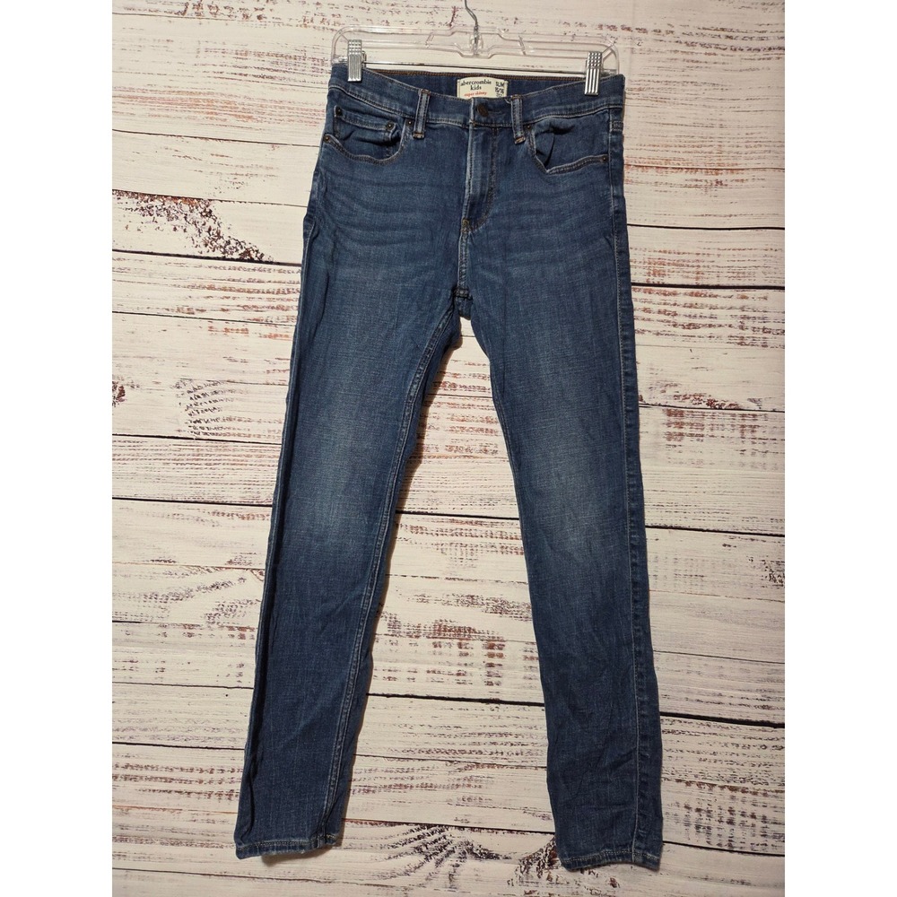 Abercrombie Kids Super Skinny Slim Jeans Medium Wash Size 15/16 Adjustable Waist
